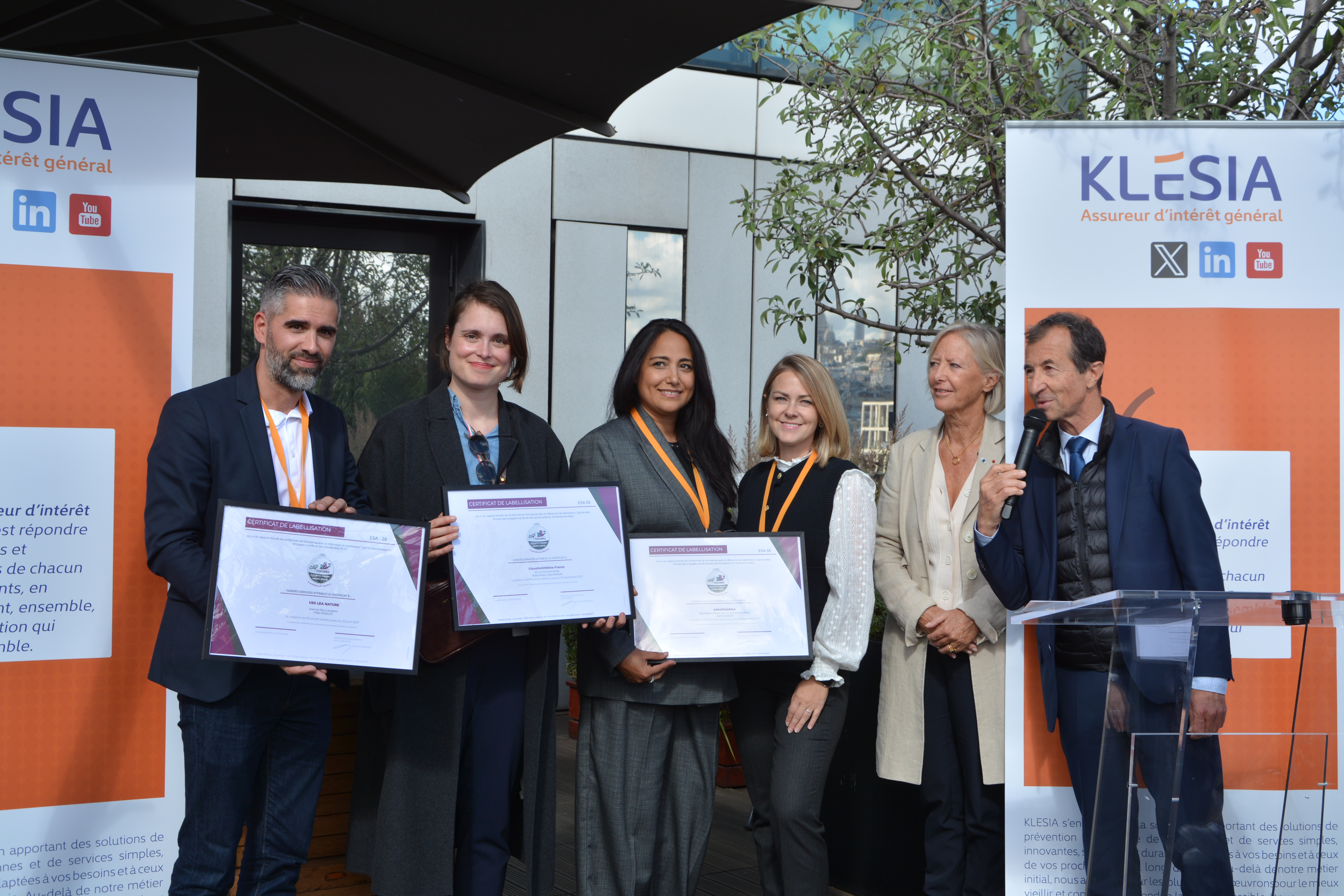 remise de label Handéo Entreprise engagée salariés aidants